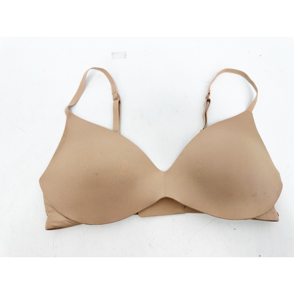 Skims Fits Everybody T-Shirt Bra 34C Nude Clay Underwire Everyday Wear
